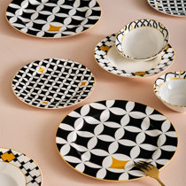 Geometric shop dinner plates